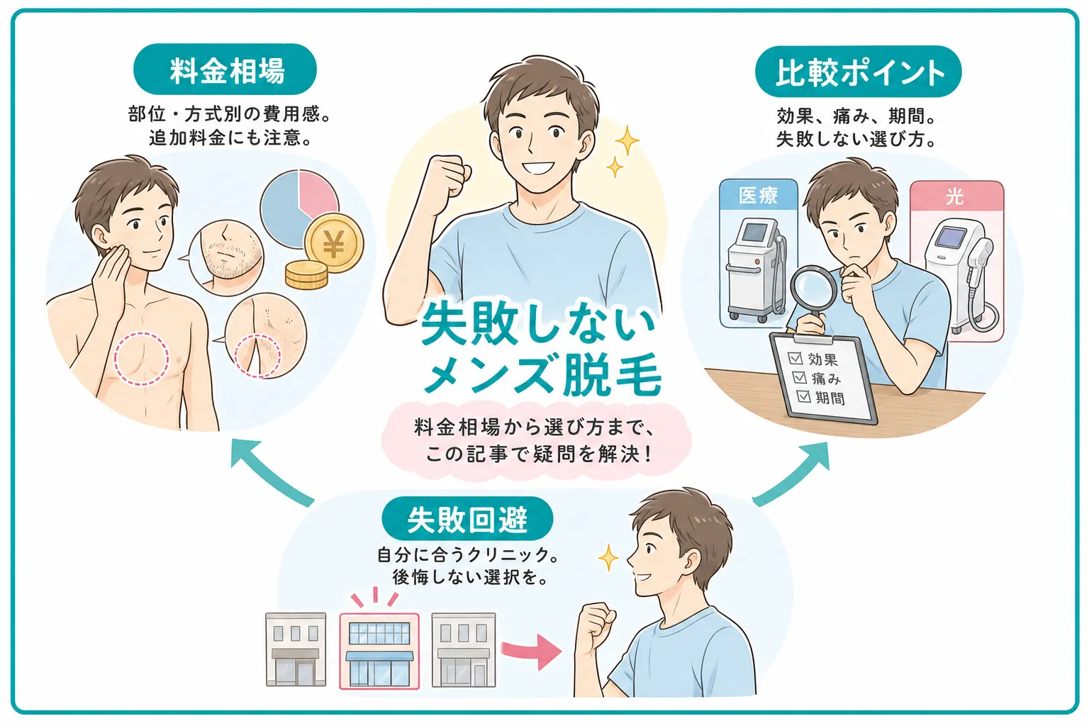 メンズ脱毛の料金相場